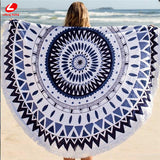 Round Bohemia Beach Towel 150*150cm big size Tassel towel