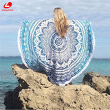 Round Bohemia Beach Towel 150*150cm big size Tassel towel