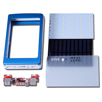 5V PCBA Motherboard 20Pcs LED 5x18650 Solar Powerbank DIY KIT No Battey