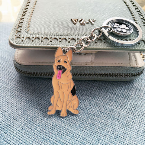 German Shepherd Dog Keychain