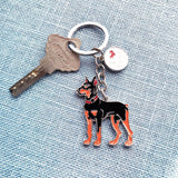 Doberman Pinscher Dog Key rings