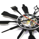 Barber Hair Beauty Salon Vinyl Wall Clock