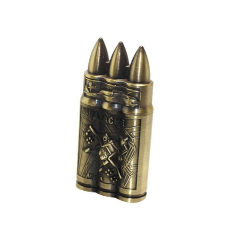 Three Bullet Design Jet Torch Windproof USB Rechargeable Lighter