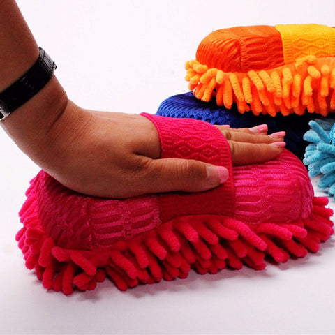 Ultrafine Fiber Chenille Anthozoan Car Wash Gloves