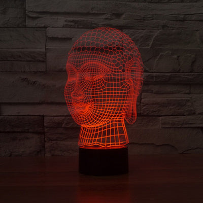 Buddha Head Tathagata Acrylic light LED 3D night lamp