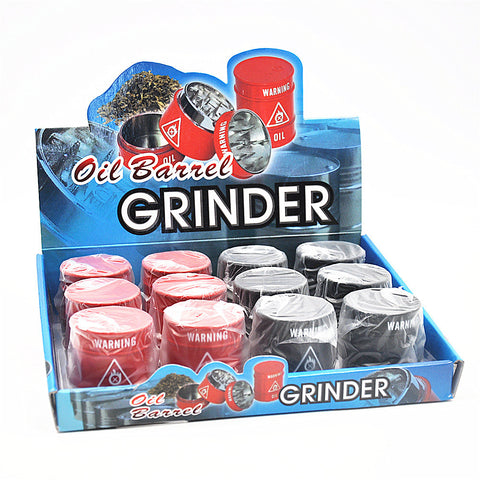 Black/Red grinder oil barrel