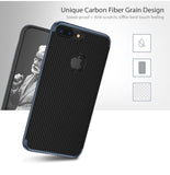 Carbon Fiber Case For iPhone 7 6 Soft Anti-Skid Anti-Knock Frame Cover For iPhone 7 Plus SE 5s Leather