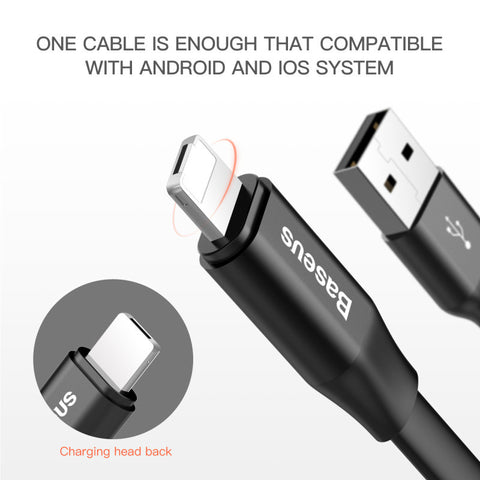 Reversible Micro USB Cable For iPhone 7 6 6s 5 5s se Android For Samsung HTC LG Fast Data Sync Charger Mobile Phone Cable