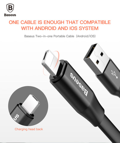 Reversible Micro USB Cable For iPhone 7 6 6s 5 5s se Android For Samsung HTC LG Fast Data Sync Charger Mobile Phone Cable