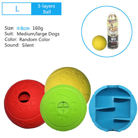 Soft Silicon Interaction Food Pet Dog Ball Toys For Dog Cat Cleaning Teeth Freshing Breath