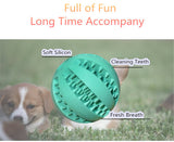 Soft Silicon Interaction Food Pet Dog Ball Toys For Dog Cat Cleaning Teeth Freshing Breath