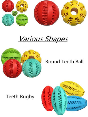 Soft Silicon Interaction Food Pet Dog Ball Toys For Dog Cat Cleaning Teeth Freshing Breath