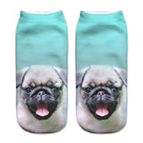 3D Printed Cotton Socks Pugs Dog