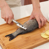 Stainless Steel Fish Scales Scraper Brush Remover