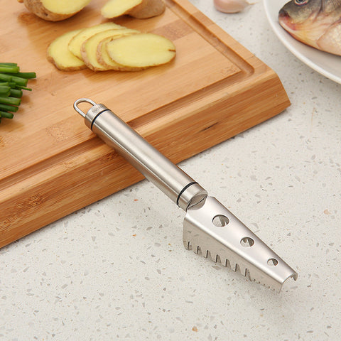 Stainless Steel Fish Scales Scraper Brush Remover