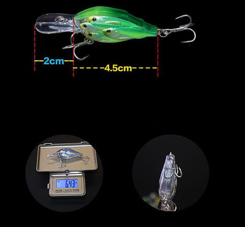 Crazy Crankbait Group Fish Bait Wobbler Bait SwimBait Jigging Lure Pike Trout Fishing Tackle 6.5cm 6.5g