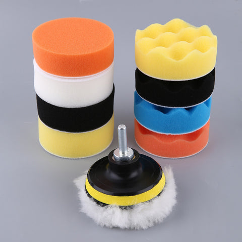 3/4/5/6/7 Inch 11pcs/set Automobile Car Polishing Pad Set M14 Vehicle Cleaning Washing Polish Sponge Wheel