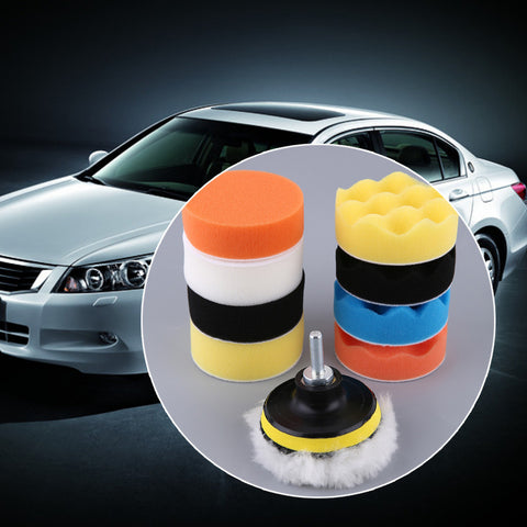 3/4/5/6/7 Inch 11pcs/set Automobile Car Polishing Pad Set M14 Vehicle Cleaning Washing Polish Sponge Wheel