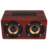 Retro Wood Bluetooth Speaker Sound Daul loudspeaker Boombox Stereo Speaker System for Notebook Phone