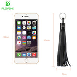 iPhone 5 6 7 Plus For Xiaomi Redmi4 Pro 3 Micro USB Charging Tassel Genuine Leather charger