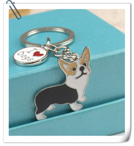 Corgi Dogs Key Ring Bag charm key chain