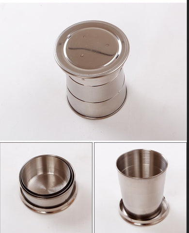 Stainless Steel Camping Folding Cup