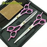 7" pink pet scissors curved