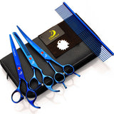 7 Inch 3 Pcs Professional Hair Shear Barber Scissor Hairdressing Scissors Shear Dog /Pet Scissors With Comb And Bag