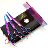 7 Inch 3 Pcs Professional Hair Shear Barber Scissor Hairdressing Scissors Shear Dog /Pet Scissors With Comb And Bag