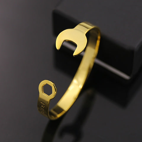 Titanium steel Jewelry Forever Open Wrench Bracelet&bangle