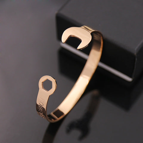 Titanium steel Jewelry Forever Open Wrench Bracelet&bangle