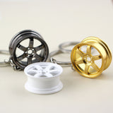 wheel hub keychain