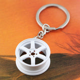 wheel hub keychain