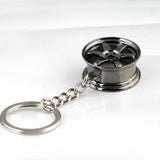 wheel hub keychain