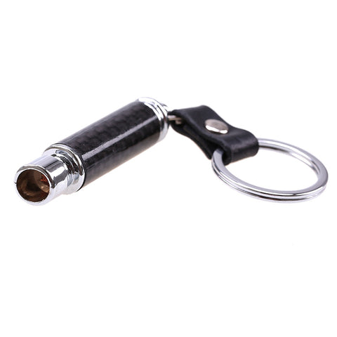 Carbon Fiber  Exhaust Pipe Keychain Ring