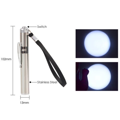 Stainless Steel LED Flashlight