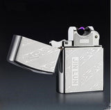 USB Lighter Electronic Cigarette Lighter Pulsed Arc Lighter Windproof Thunder Metal Cigarette Plasma