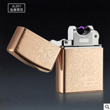 USB Lighter Electronic Cigarette Lighter Pulsed Arc Lighter Windproof Thunder Metal Cigarette Plasma