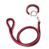 Big Pet Dedicated Dog Leash And Collar Strands Plaited Rope