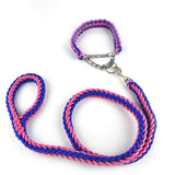 Big Pet Dedicated Dog Leash And Collar Strands Plaited Rope