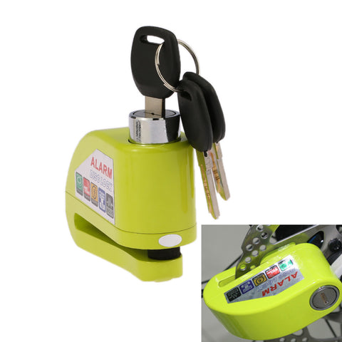 Motorcycle Moto  Scooter Bicycle Disc Brake Lock Security Anti-theft Alarm Lock