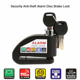 Motorcycle Moto  Scooter Bicycle Disc Brake Lock Security Anti-theft Alarm Lock