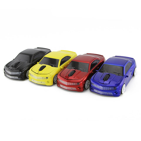 2.4GHz Car Wireless Mouse Racing Optical USB Mouse 3D 3Buttons 1600 DPI/CPI