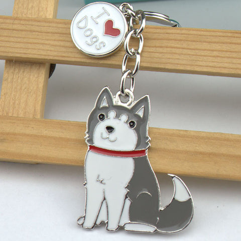 Alaska Husky Pendant Key Chain