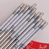 5 Pairs/lot Chopsticks Stainless Steel Durable Chinese 4 Color