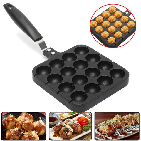 16 forms takoyaki pan Mould with handle DIY sushi set