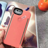 Marble LED Light up Glowing Phone Case Cover for iPhone 6 6S 7 Plus Selfie Luminous Cases