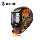 Skull Solar Auto Darkening  MIG MMA Electric Welding Mask/Helmet/welder Cap/Welding Lens for Welding Machine