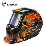 Skull Solar Auto Darkening  MIG MMA Electric Welding Mask/Helmet/welder Cap/Welding Lens for Welding Machine