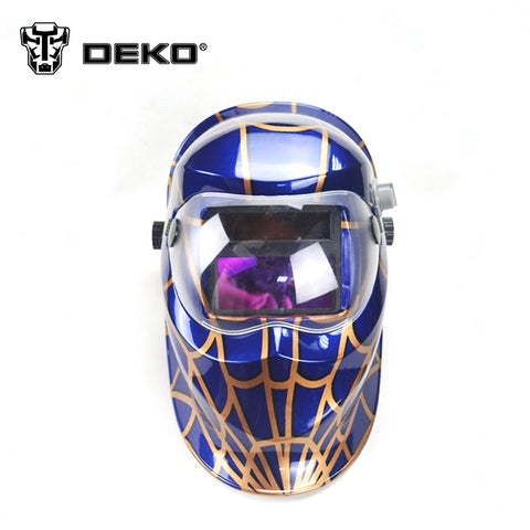 Blue Spider Solar Auto Darkening Electric Welding Mask/Helmet/Welder Cap/Welding Lens for Welding Machine